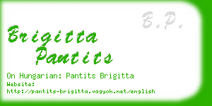 brigitta pantits business card